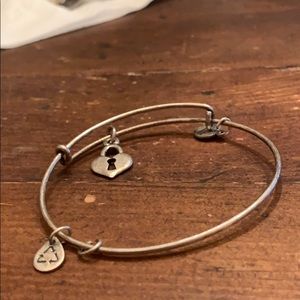 Heart lock Alex and Ani bracelet